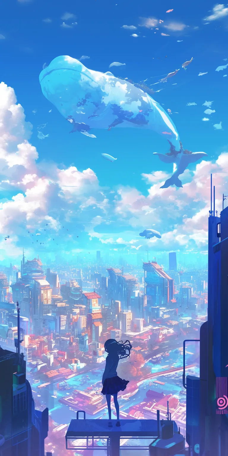 anime wallpaper aesthetic sky, 3440x1440, city, 2560x1440, 1920x1080