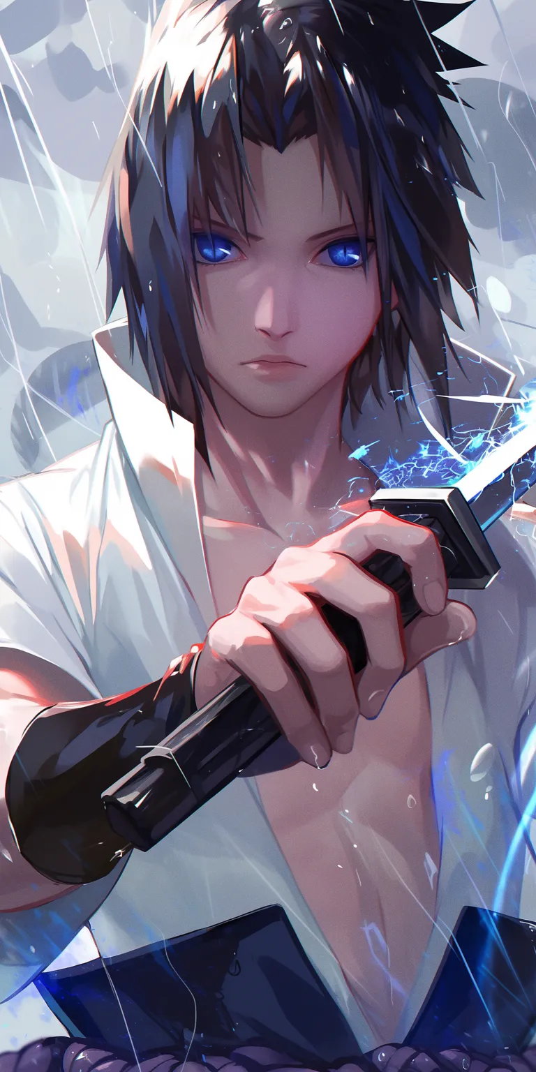 sasuke cool wallpaper uchiha, sasuke, touka, gantz, kurosaki