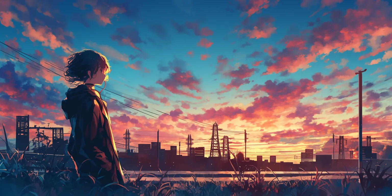 anime wallpaper for iphone flcl, 3440x1440, sunset, fullmetal, noragami