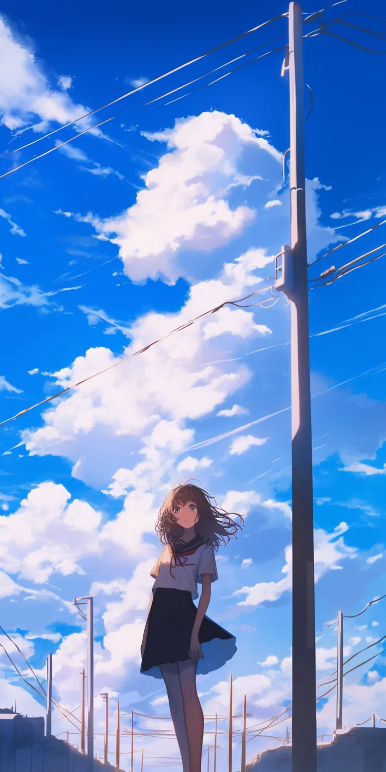 anime background characters sky, hyouka, flcl, tomori, nishimiya