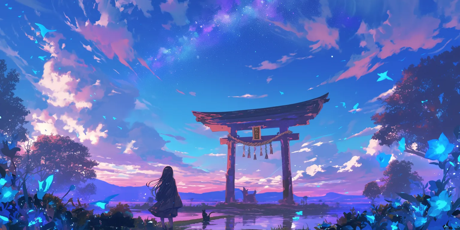 anime pc background evergarden, scenery, 2560x1440, sky, ghibli