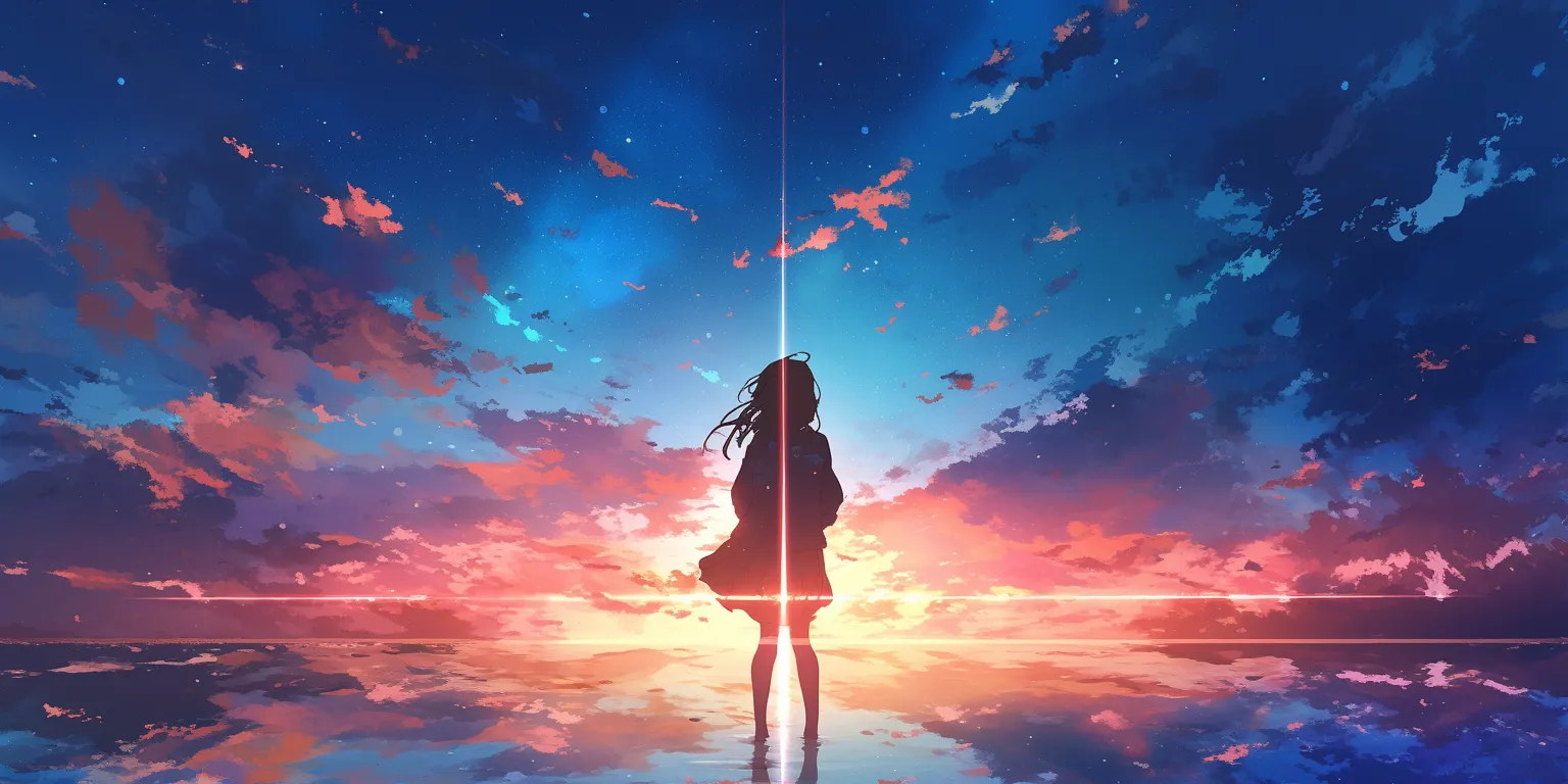 dual monitor anime wallpaper sky, mirai, ghibli, hyouka, nishimiya