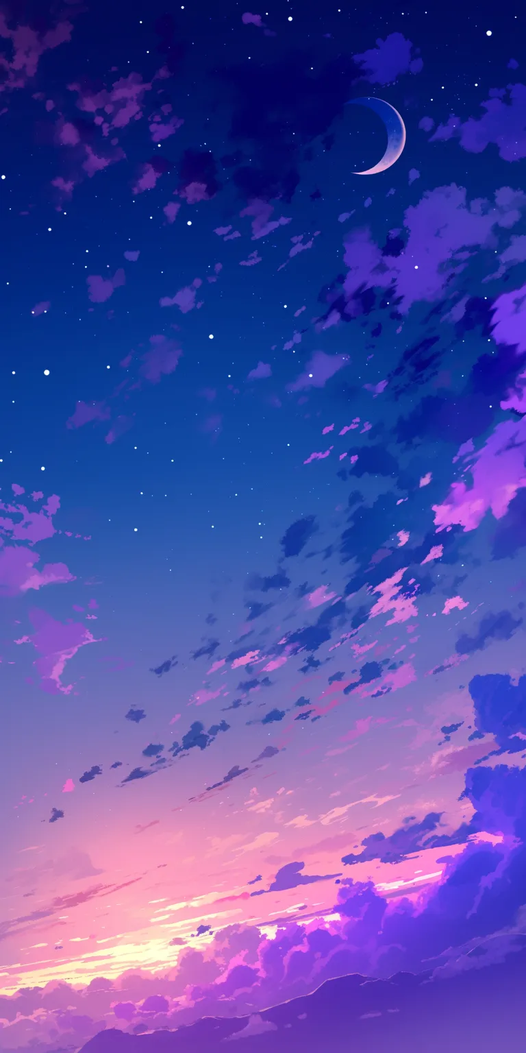 anime purple wallpaper sky, 2560x1440, 3440x1440, 1920x1080, yuru