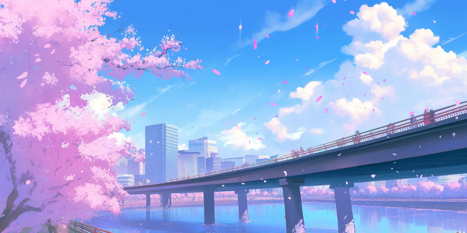 pink anime background sakura, noragami, scenery, 3440x1440, backgrounds