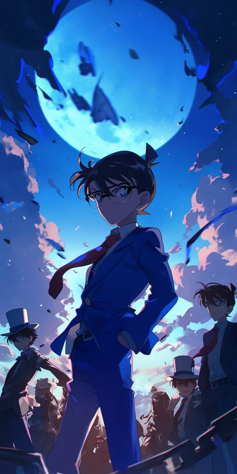 detective conan wallpaper ciel, yato, mob, akira, satoru