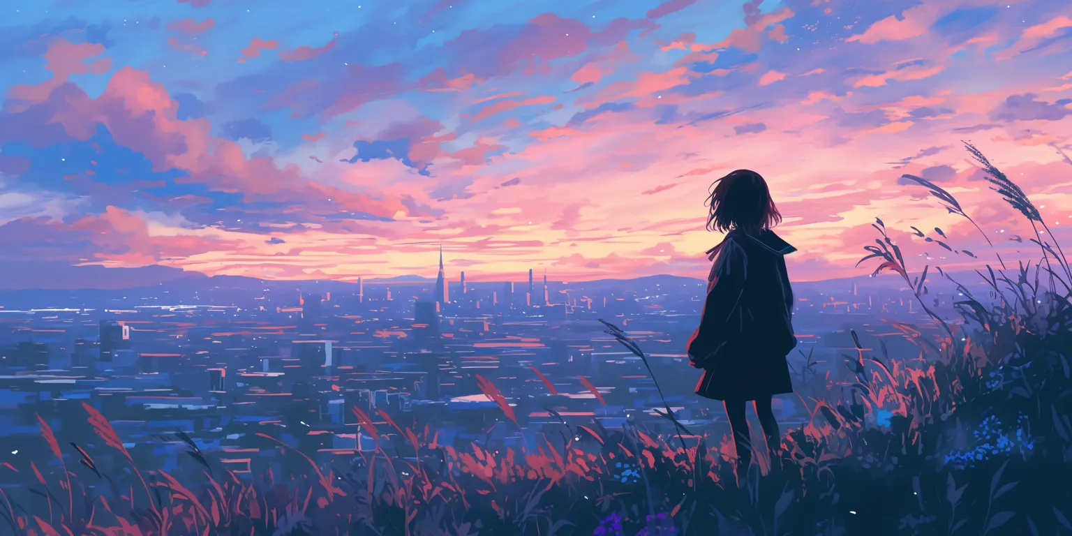 90s anime aesthetic wallpaper 3440x1440, 2560x1440, 1920x1080, lofi, sky