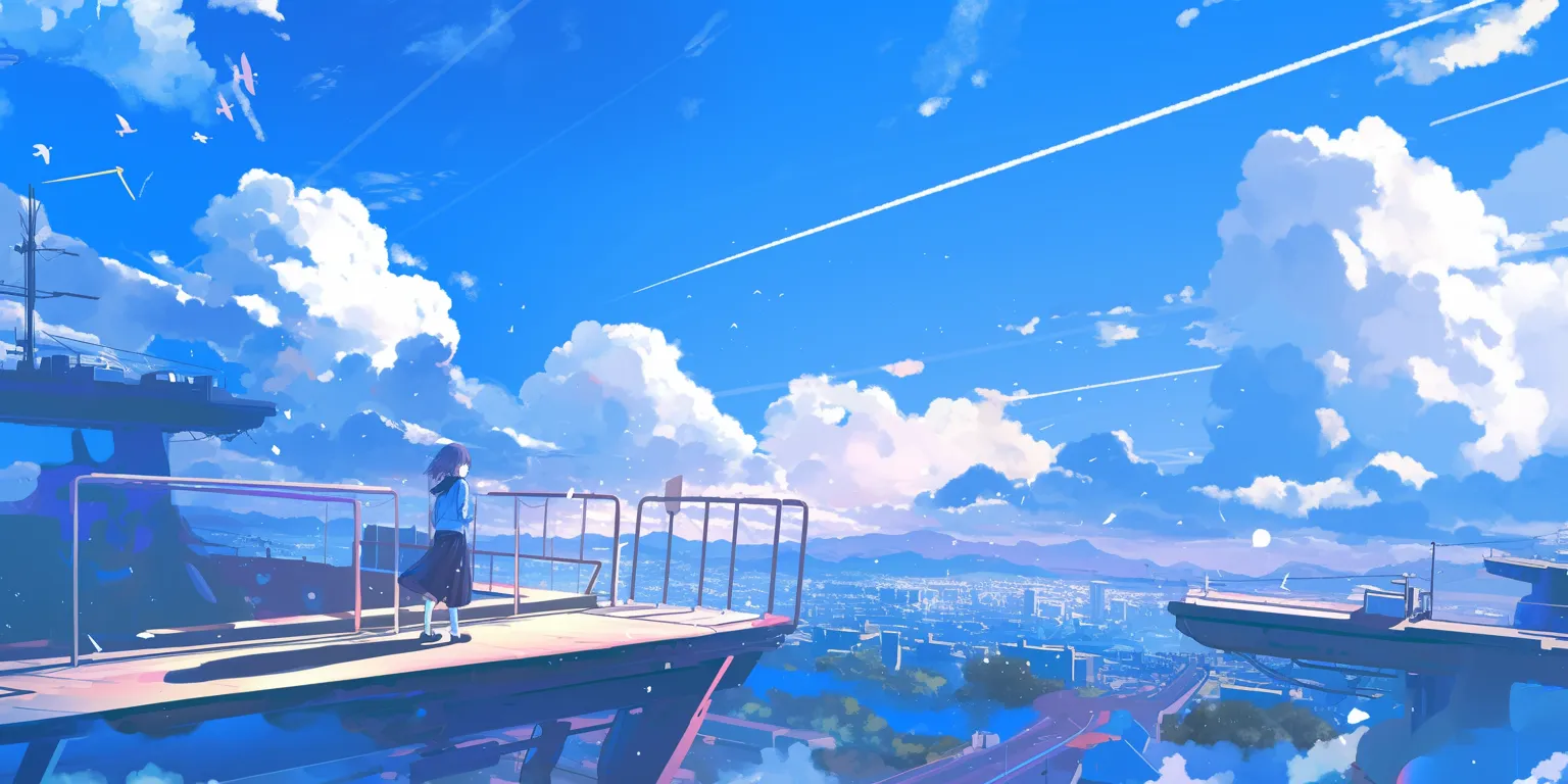 lively wallpaper backgrounds sky, flcl, ghibli, 3440x1440, 2560x1440