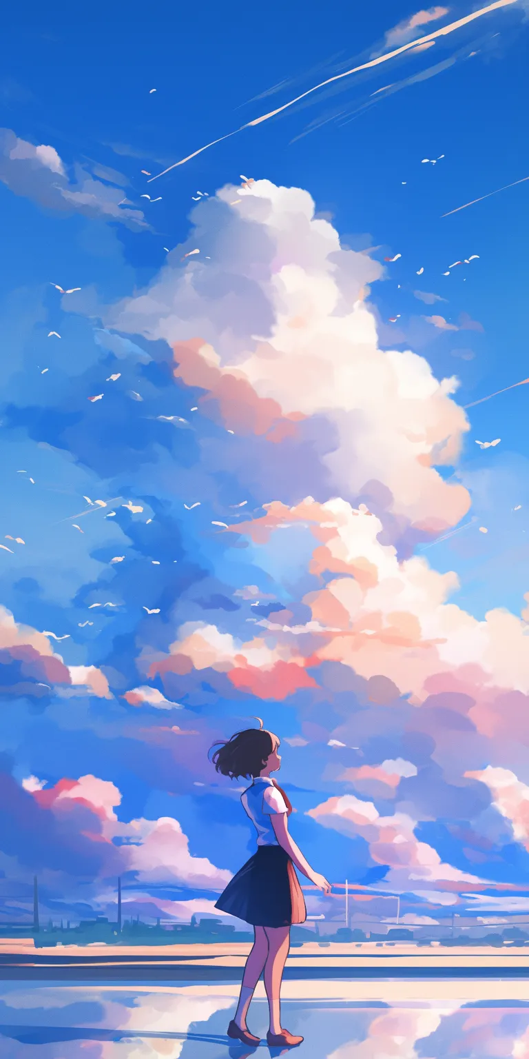 free anime wallpaper sky, haru, ciel, scenery, ghibli