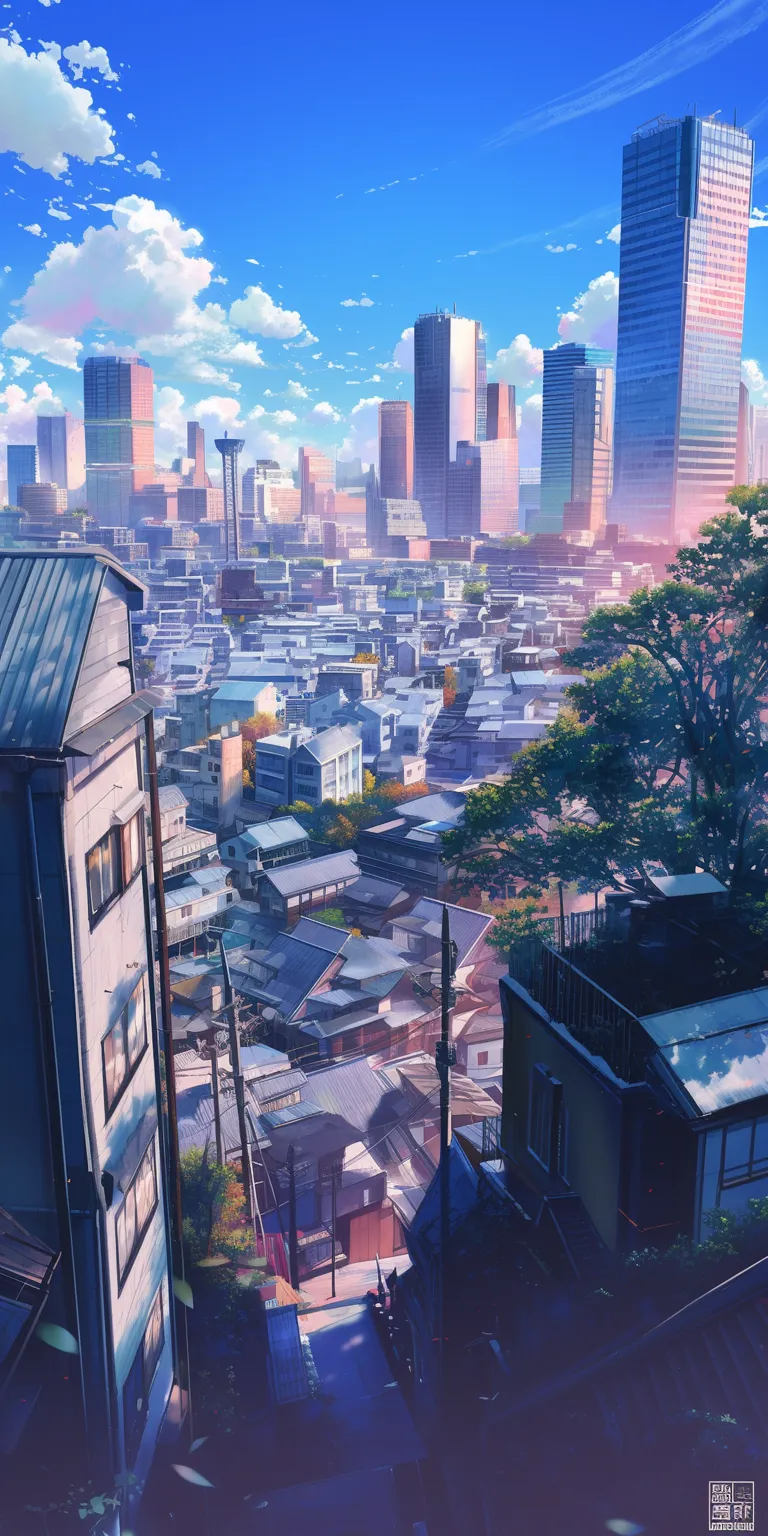 anime scenery wallpaper city, tokyo, backgrounds, background, flcl