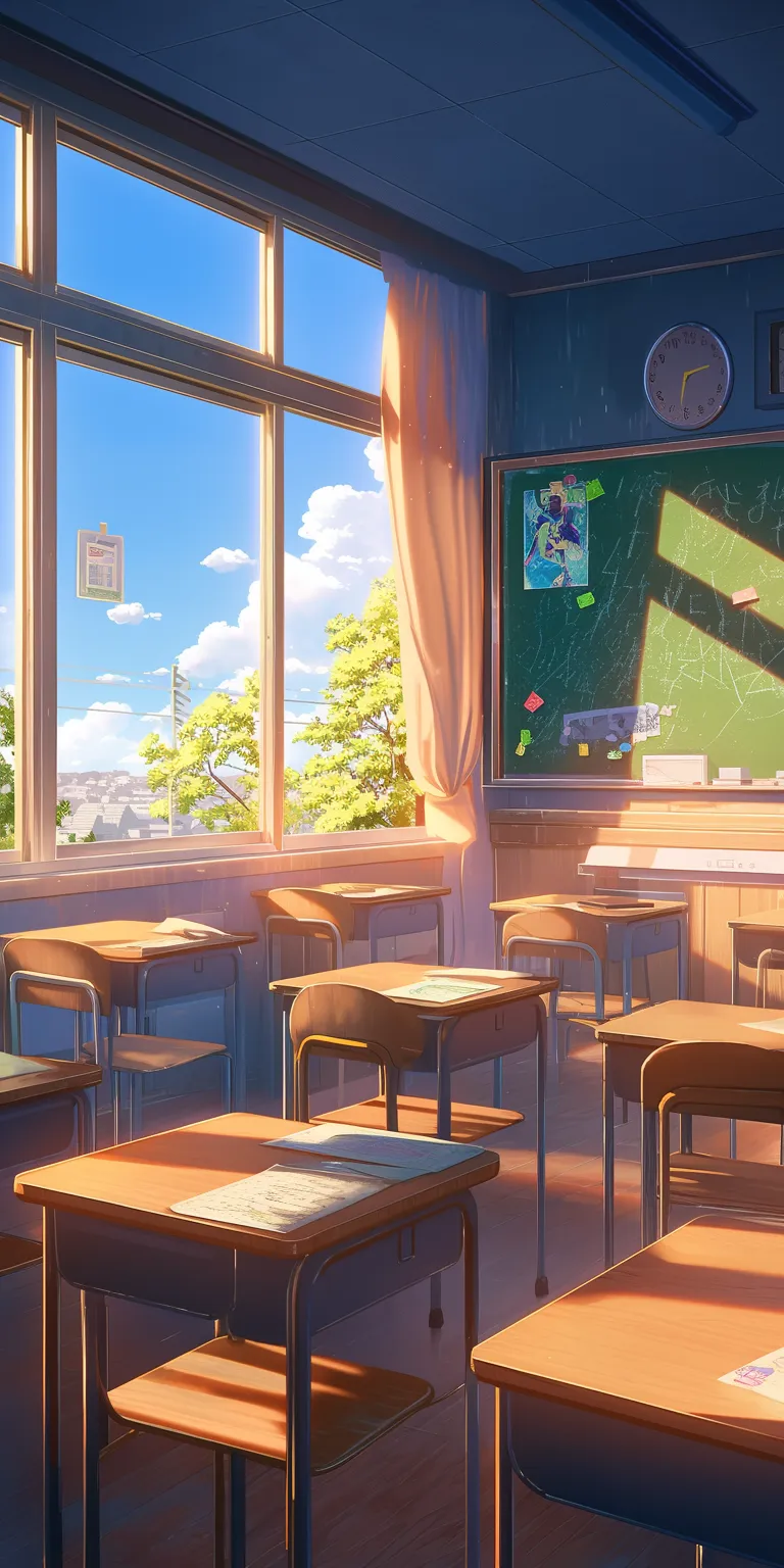 anime classroom background classroom, yuru, backgrounds, erased, yotsuba