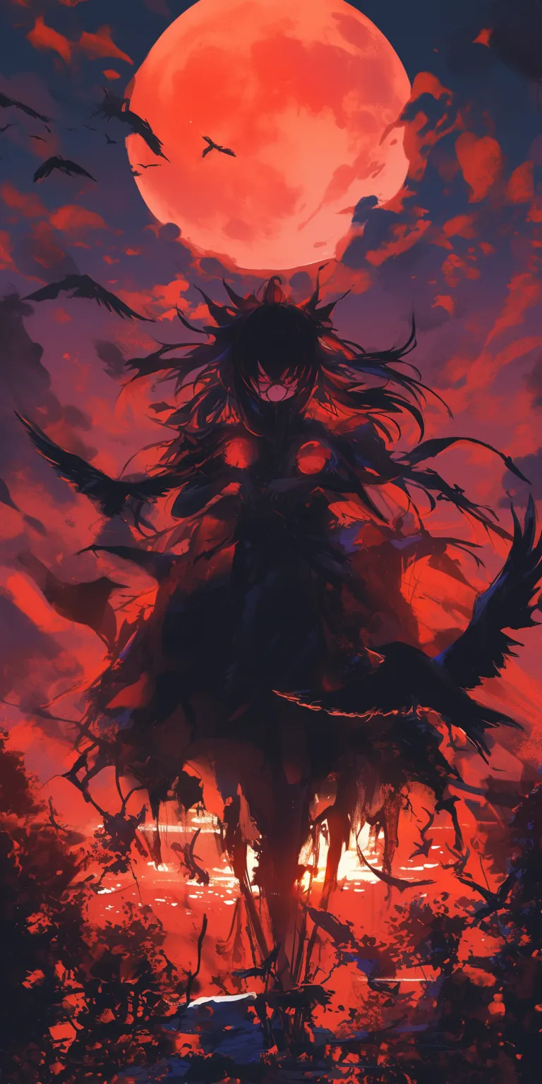 dark aesthetic anime wallpaper gurren, kuromi, hellsing, akame, albedo