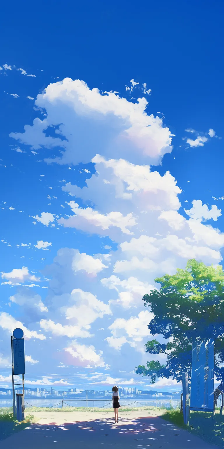 cute anime background sky, ciel, ghibli, yuujinchou, yuru