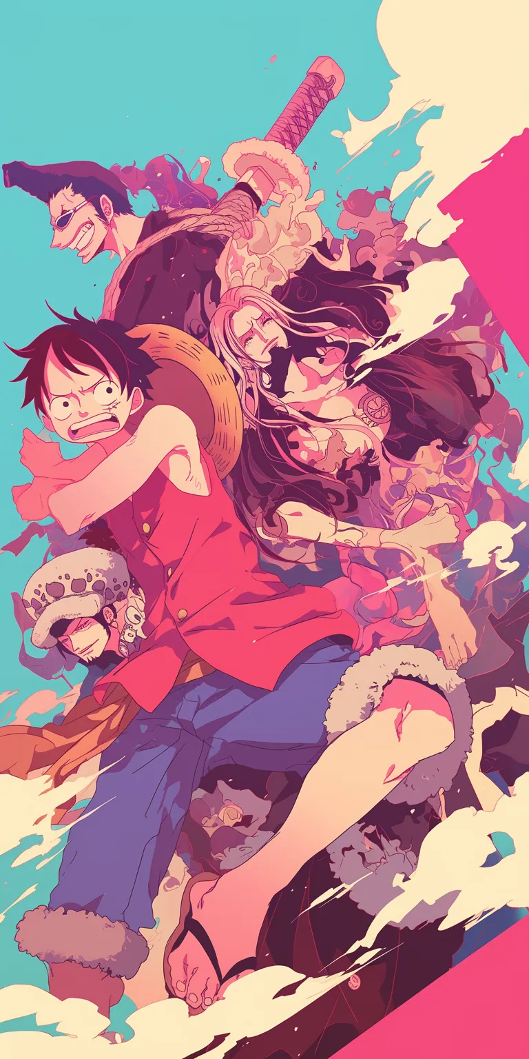 iphone one piece wallpaper flcl, noragami, hyouka, luffy, dororo