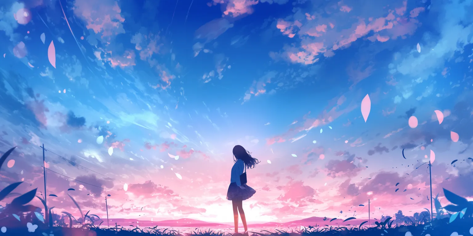 phone wallpaper 4k anime sky, bocchi, mirai, hyouka, ocean