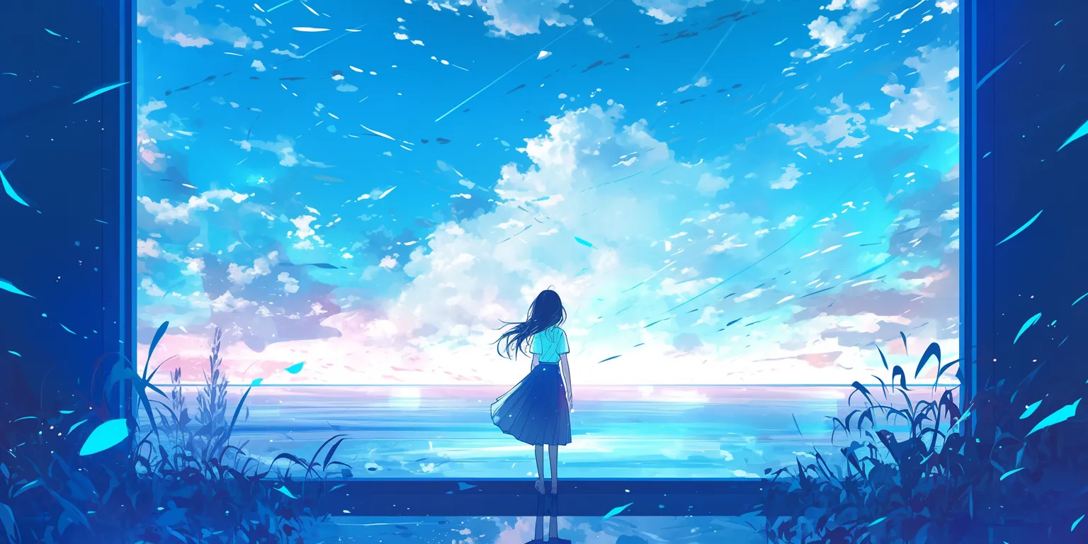 free anime wallpaper ocean, bocchi, sky, noragami, wonderland