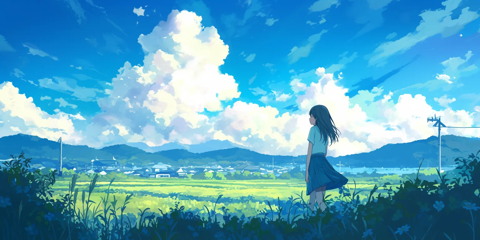 moving wallpapers for android ghibli, sky, scenery, hyouka, 2560x1440