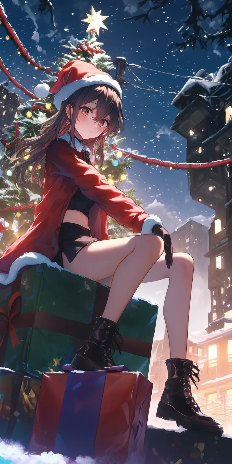 christmas anime wallpaper christmas, yumeko, kakegurui, xmas, rwby