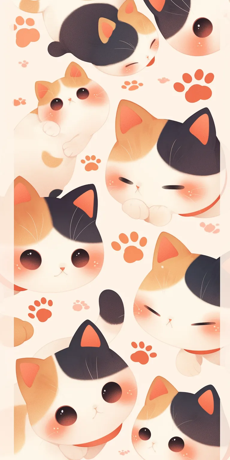 kawaii cat wallpaper fox, cats, kitty, prints, lockscreen