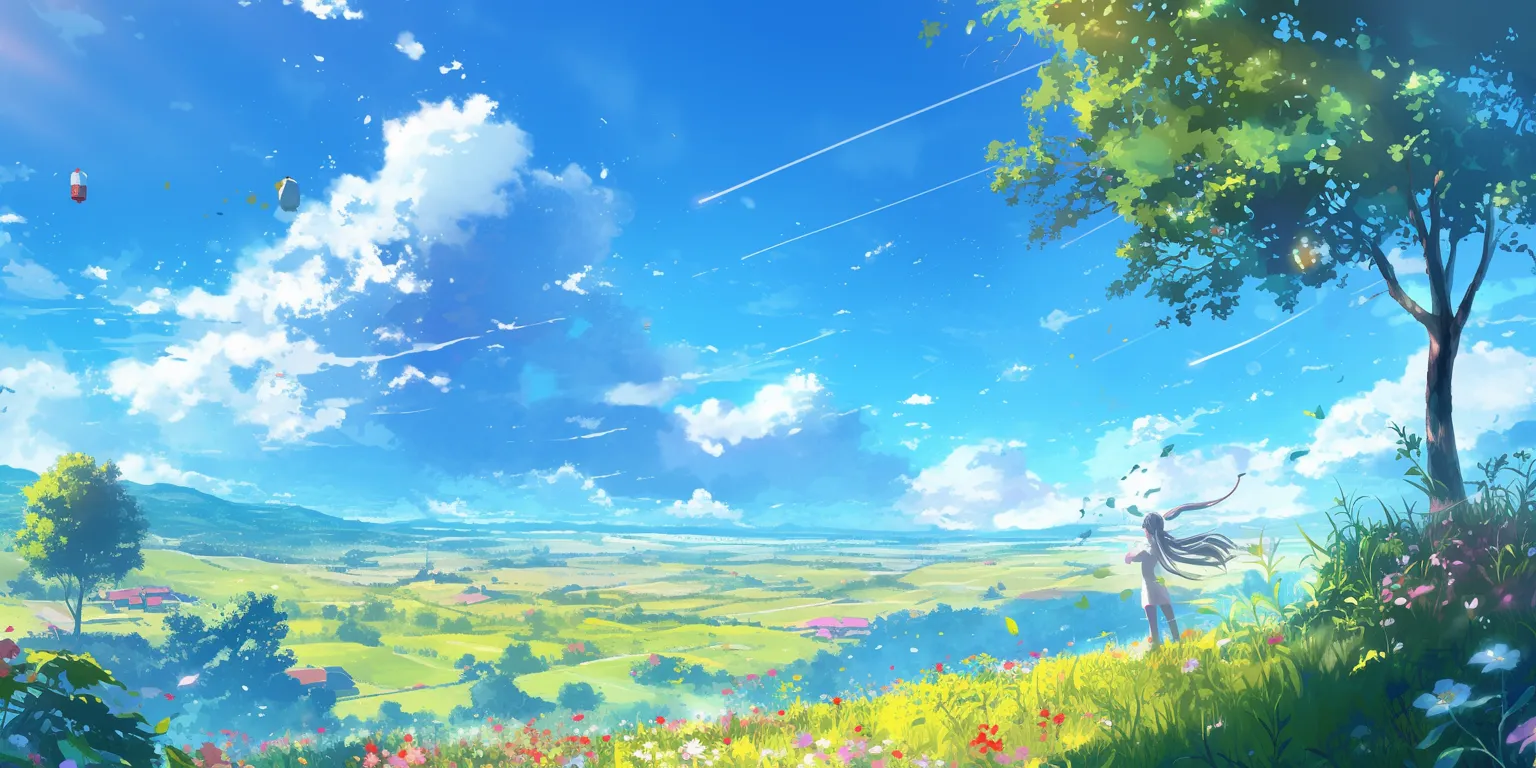 anime backgrounds for computer ghibli, yuujinchou, evergarden, scenery, wonderland