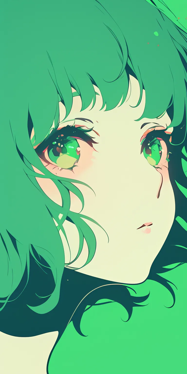 anime green wallpaper macross, nino, green, jabami, deku