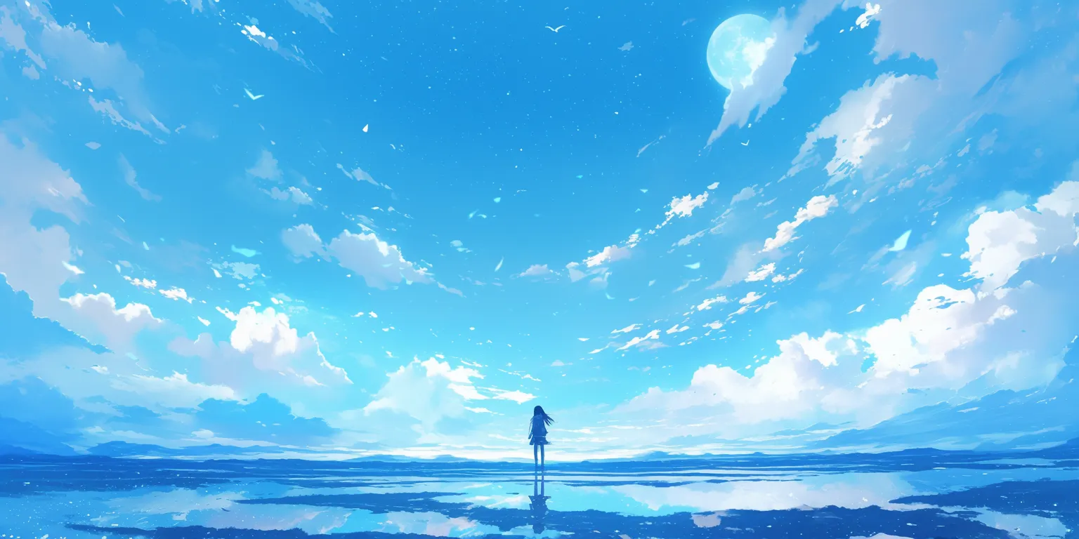 anime sky wallpaper sky, noragami, ocean, ciel, yuujinchou