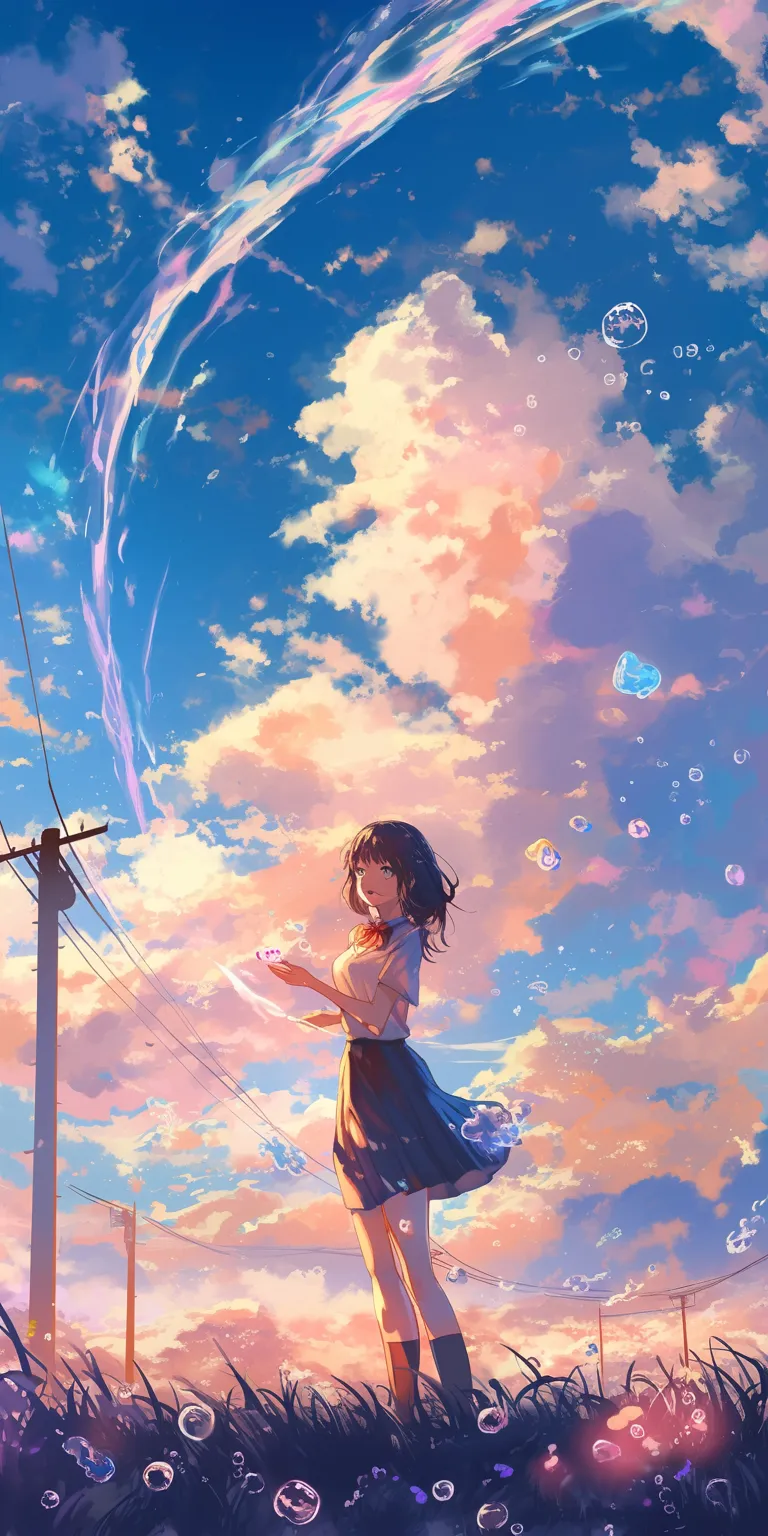 anime phone wallpaper sky, 1920x1080, ciel, lockscreen, sakura