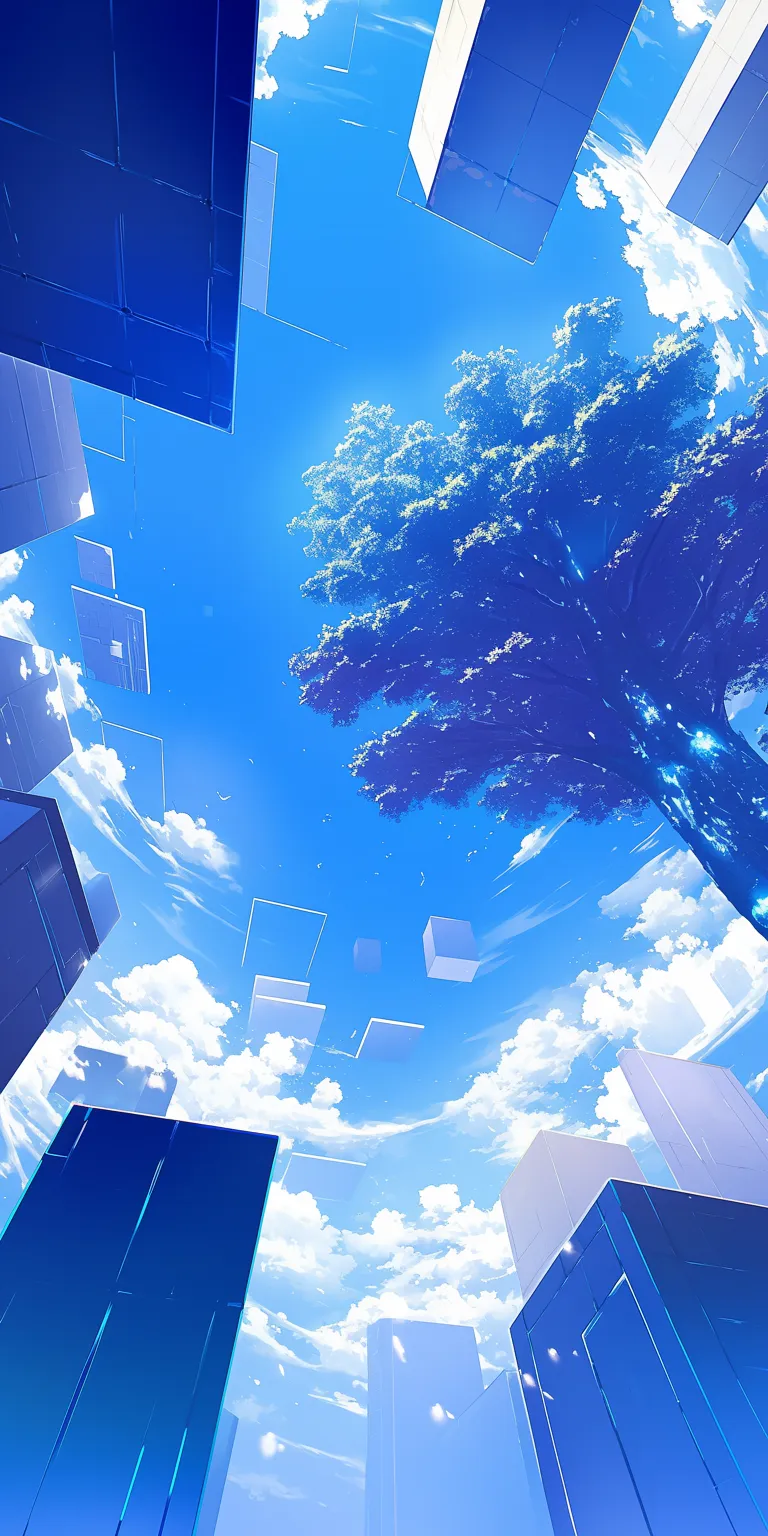 anime pc background sky, ciel, windows, backgrounds, vertical