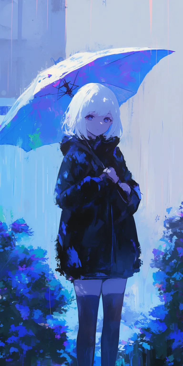 anime sad wallpaper rain, haru, blue, aqua, akatsuki