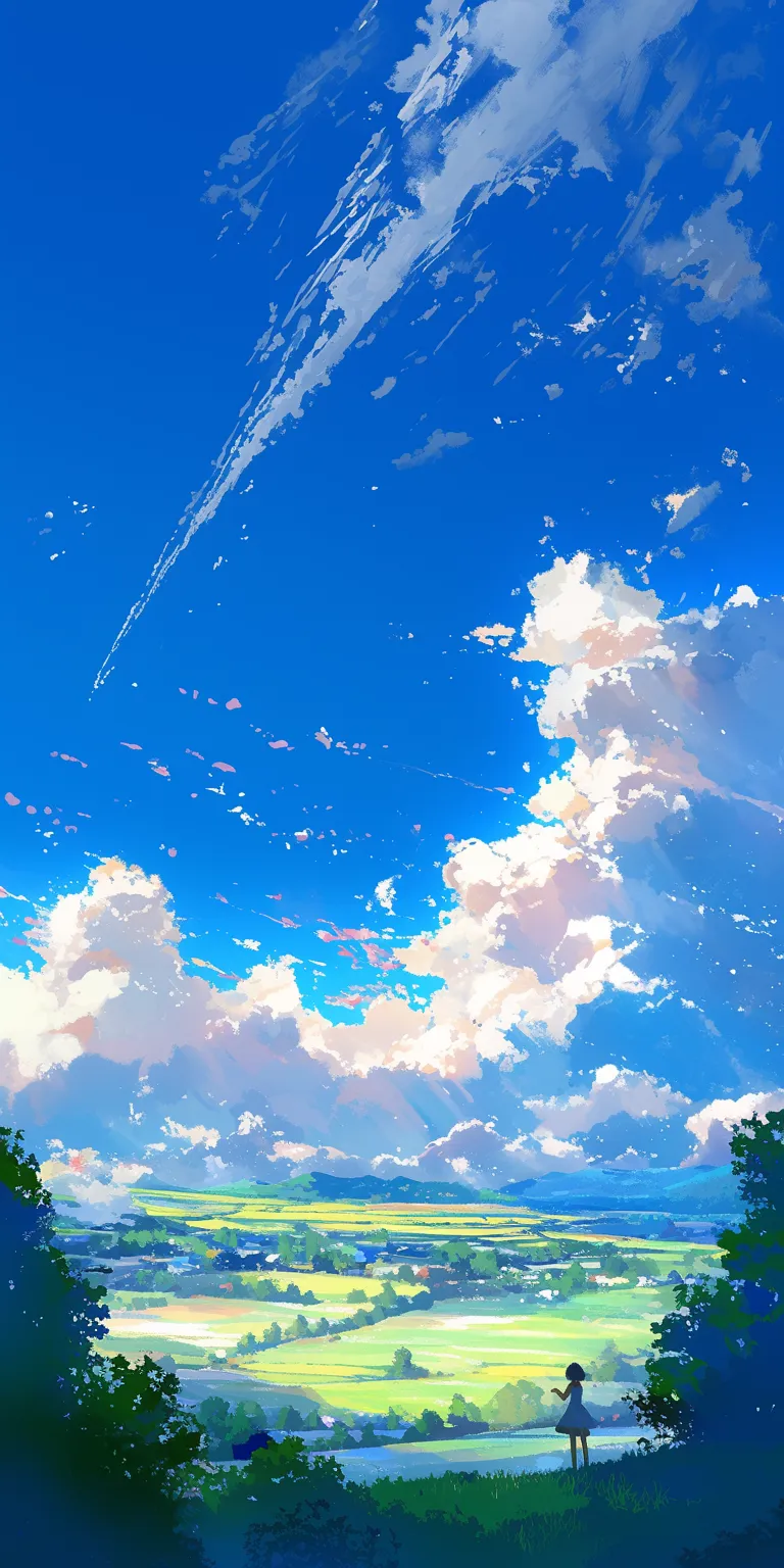 anime scenery background sky, ciel, 2560x1440, 3440x1440, 1366x768