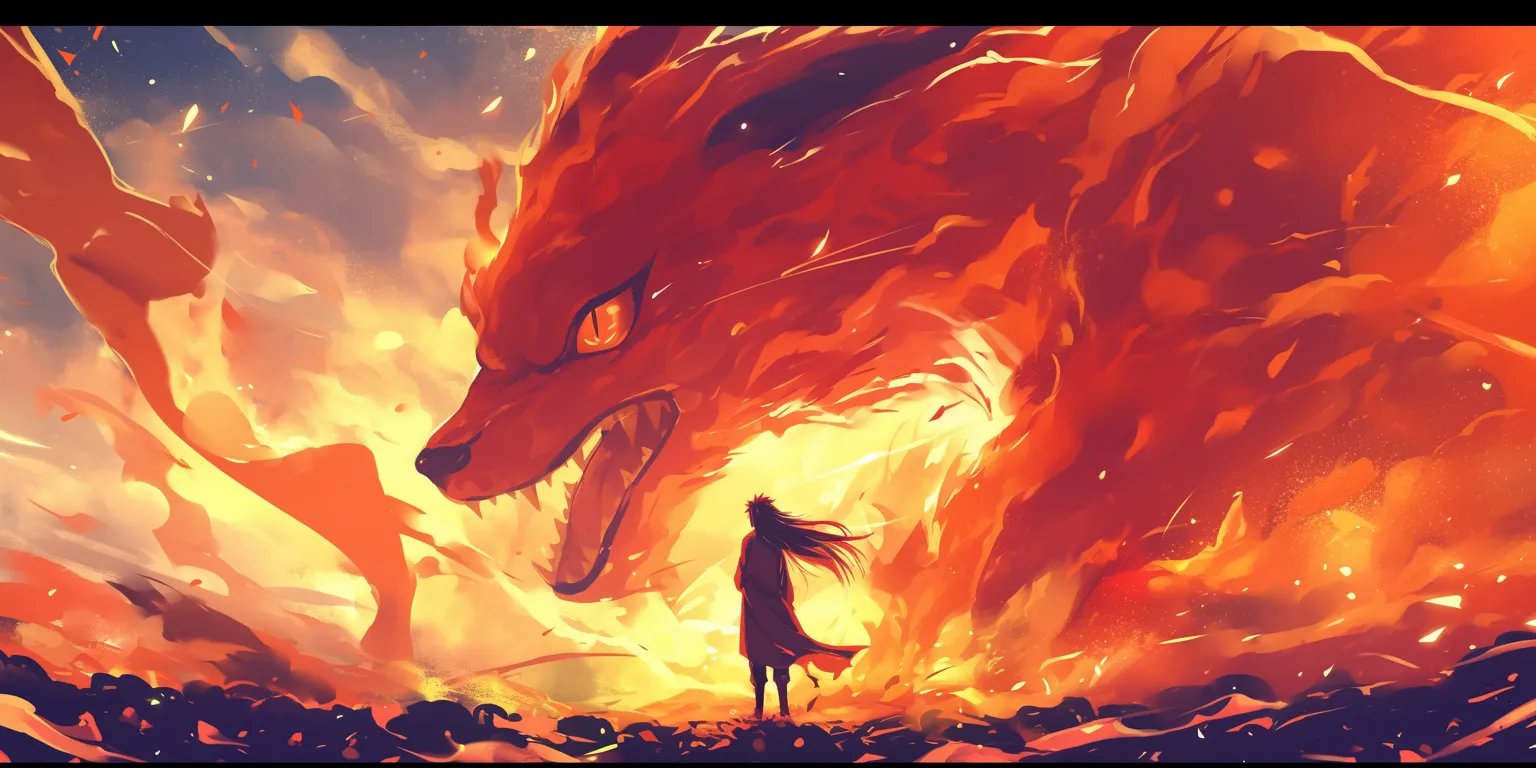 kurama naruto wallpaper kurama, dragon, howl's, 1366x768, 2560x1440