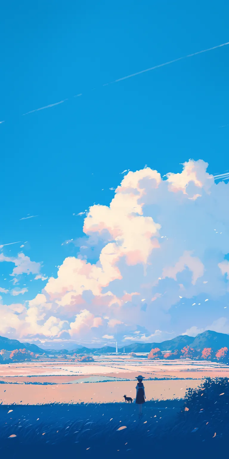 anime minimalist wallpaper sky, 3440x1440, 2560x1440, ciel, yuru