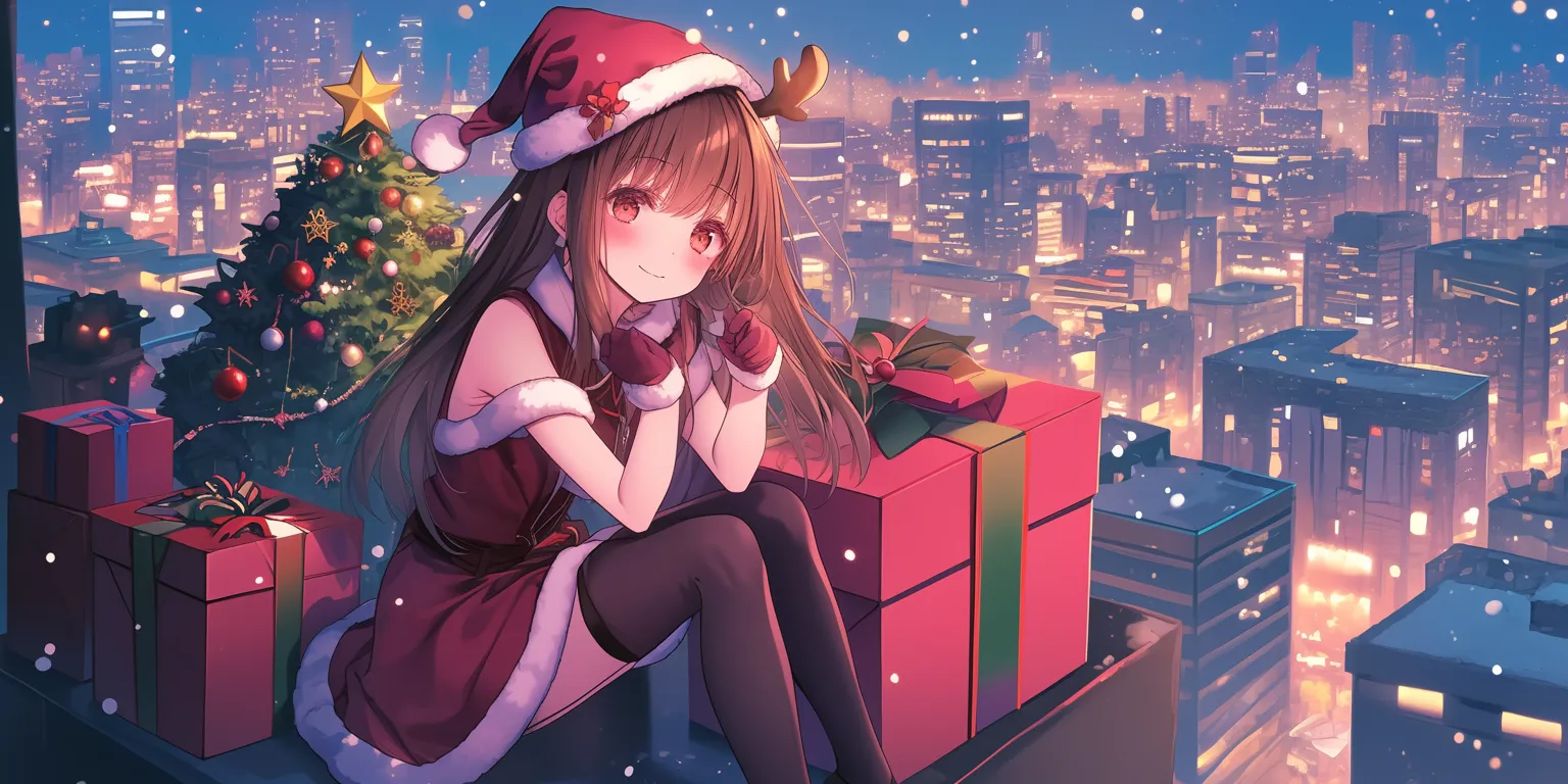 anime christmas wallpaper christmas, hanayome, nishimiya, xmas, tomori