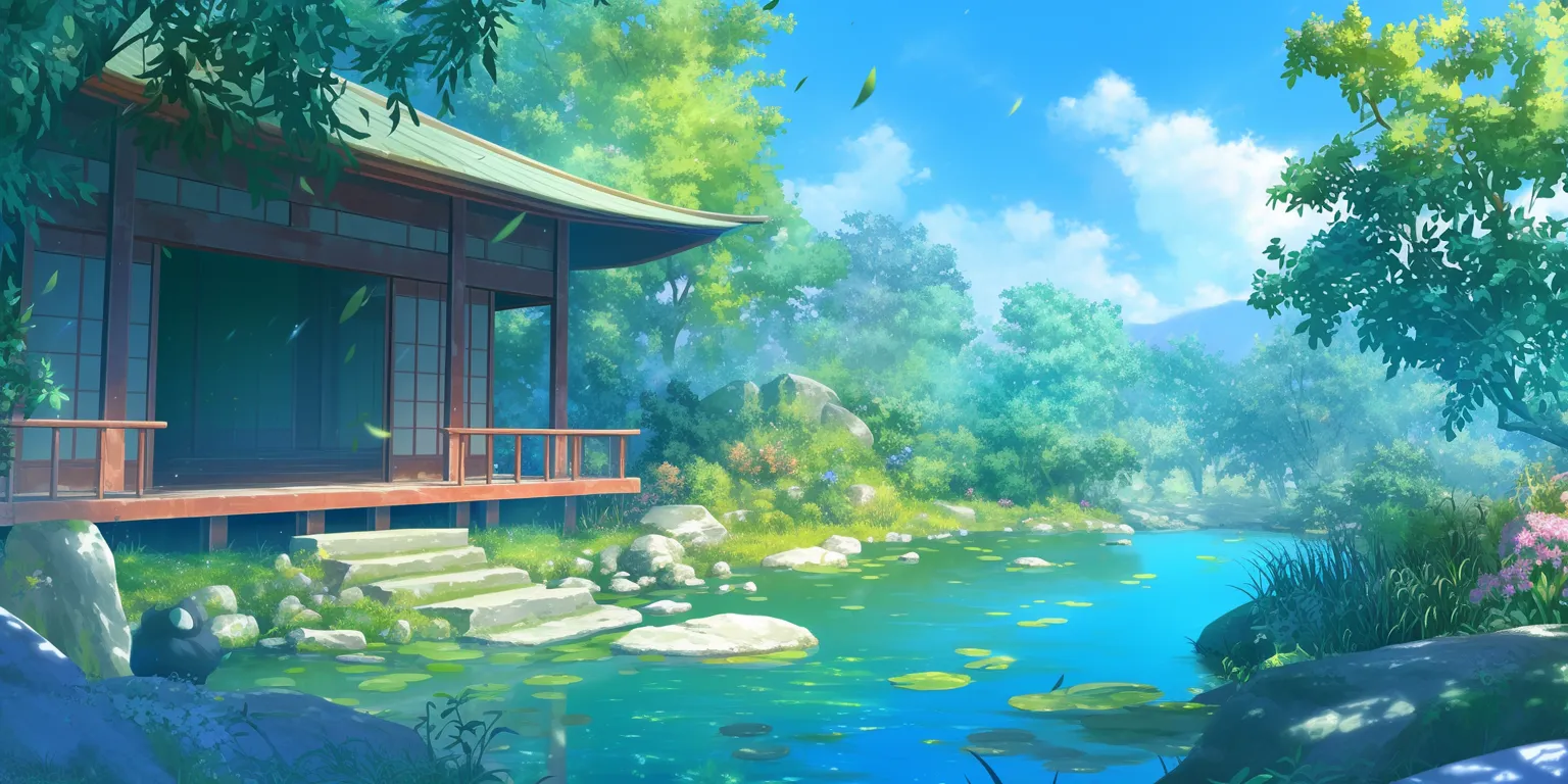 inuyasha background evergarden, backgrounds, scenery, mushishi, peaceful