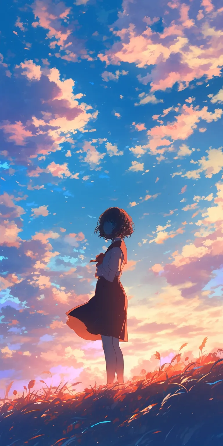 anime wallpaper  sky, touka, haru, nishimiya, ghibli