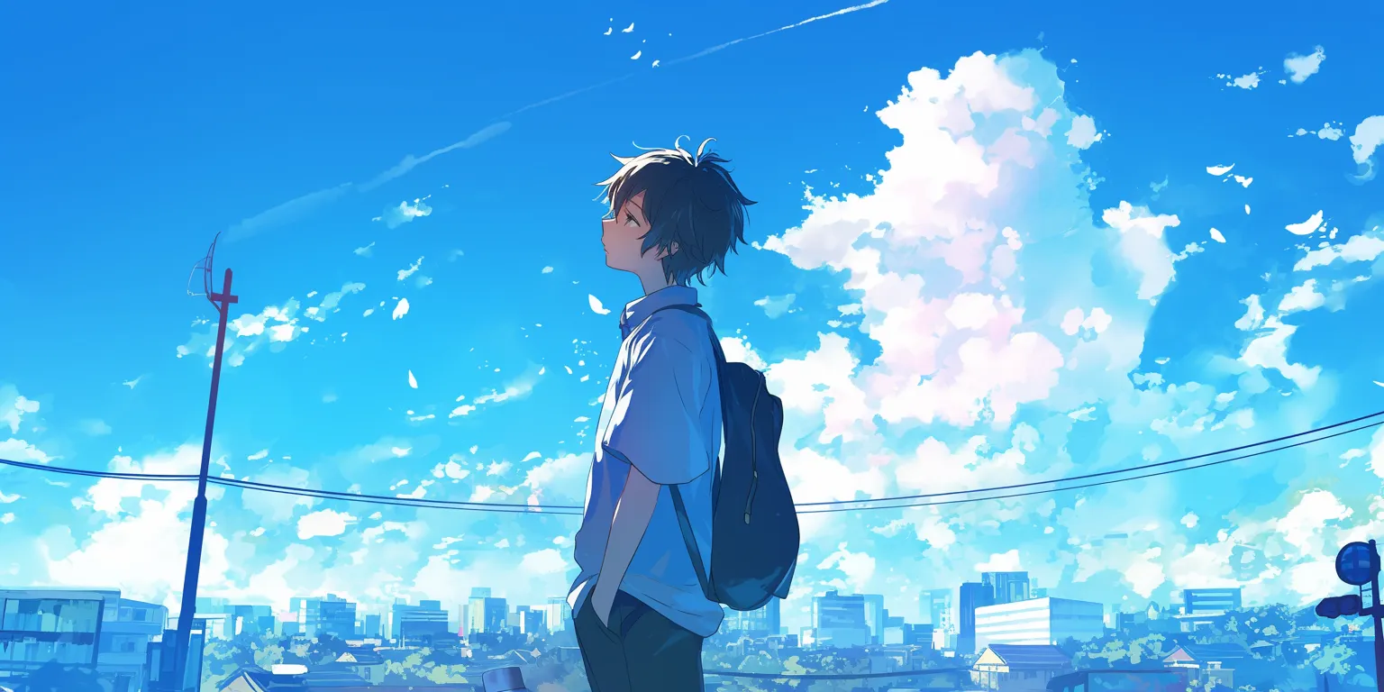 chill anime wallpaper sky, hyouka, yuujinchou, flcl, noragami
