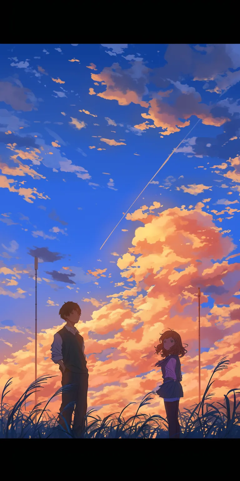 high quality anime wallpapers flcl, sky, sunset, lockscreen, haru