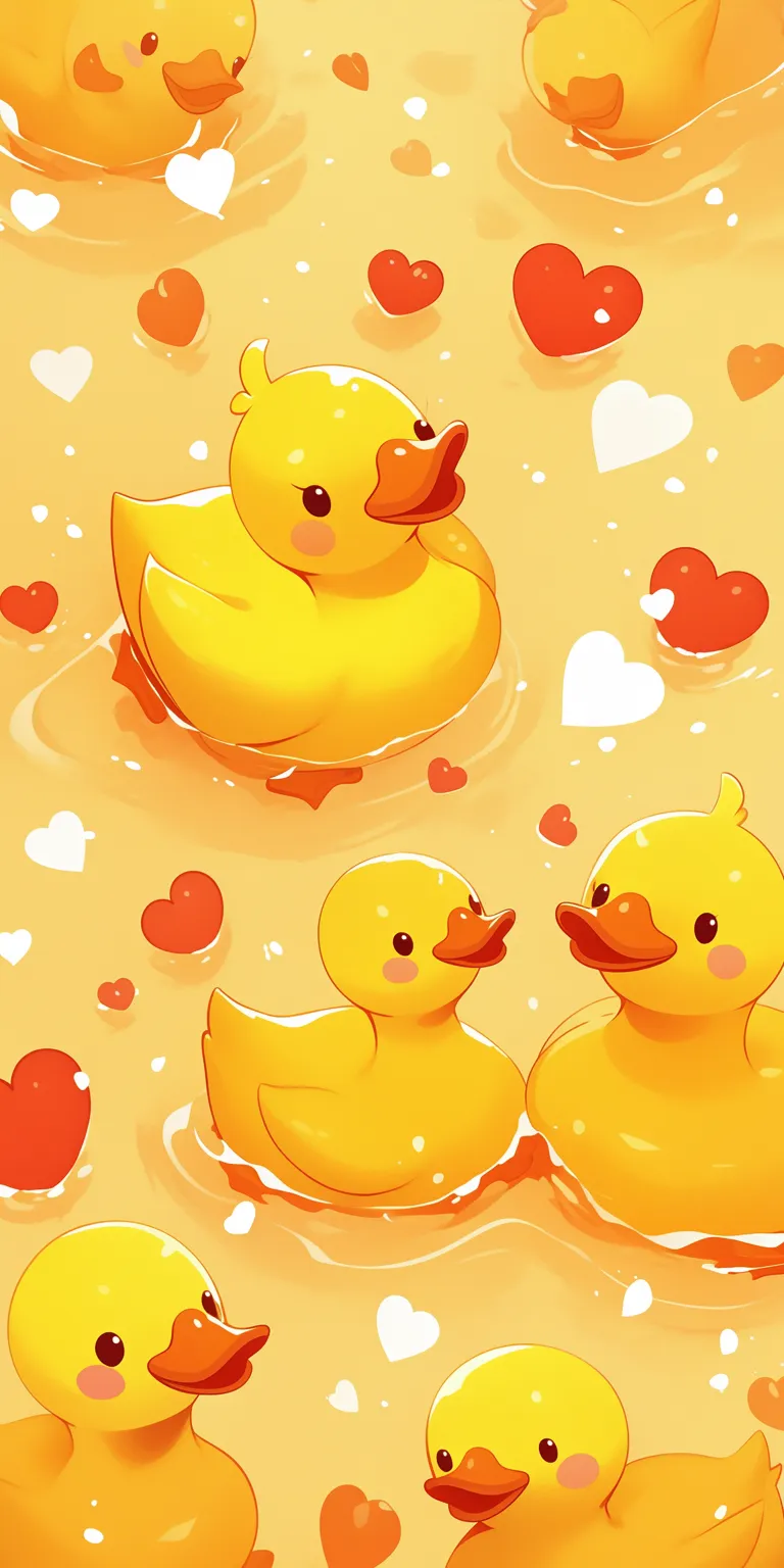 cute duck wallpaper duck, wallpapers, hearts, lockscreen, wall