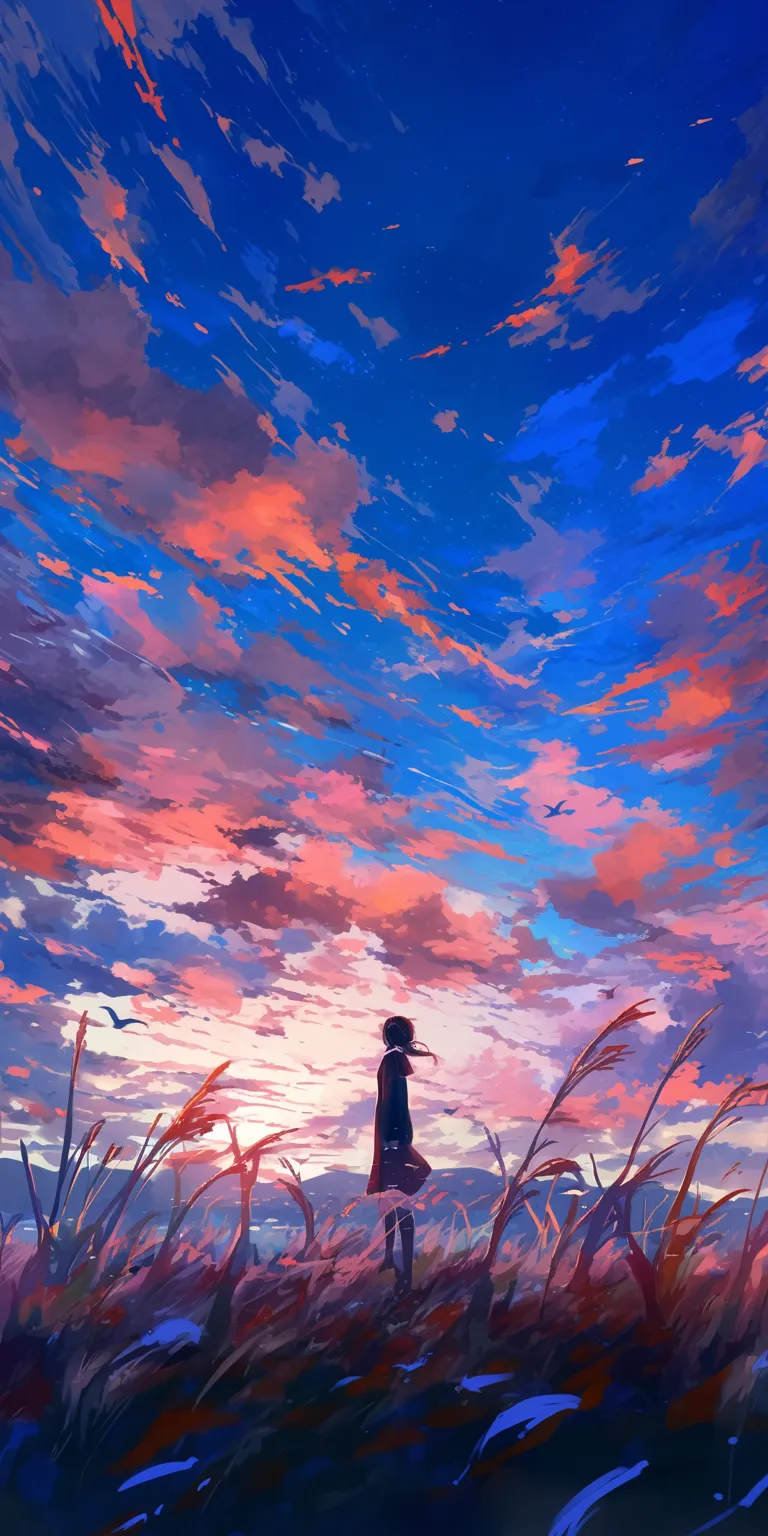 free anime wallpaper sky, ghibli, flcl, sunset, evergarden