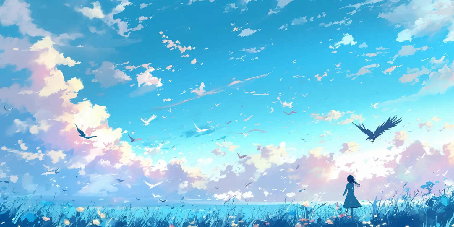 cartoon wallpaper for pc sky, ciel, 2560x1440, yuujinchou, backgrounds