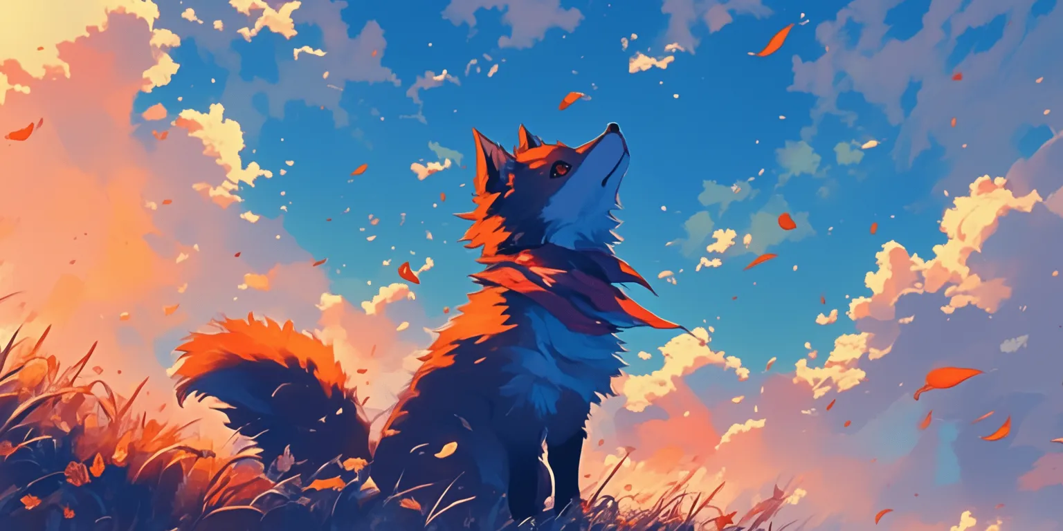 cute fox wallpaper howl's, mononoke, wolf, 3440x1440, 2560x1440