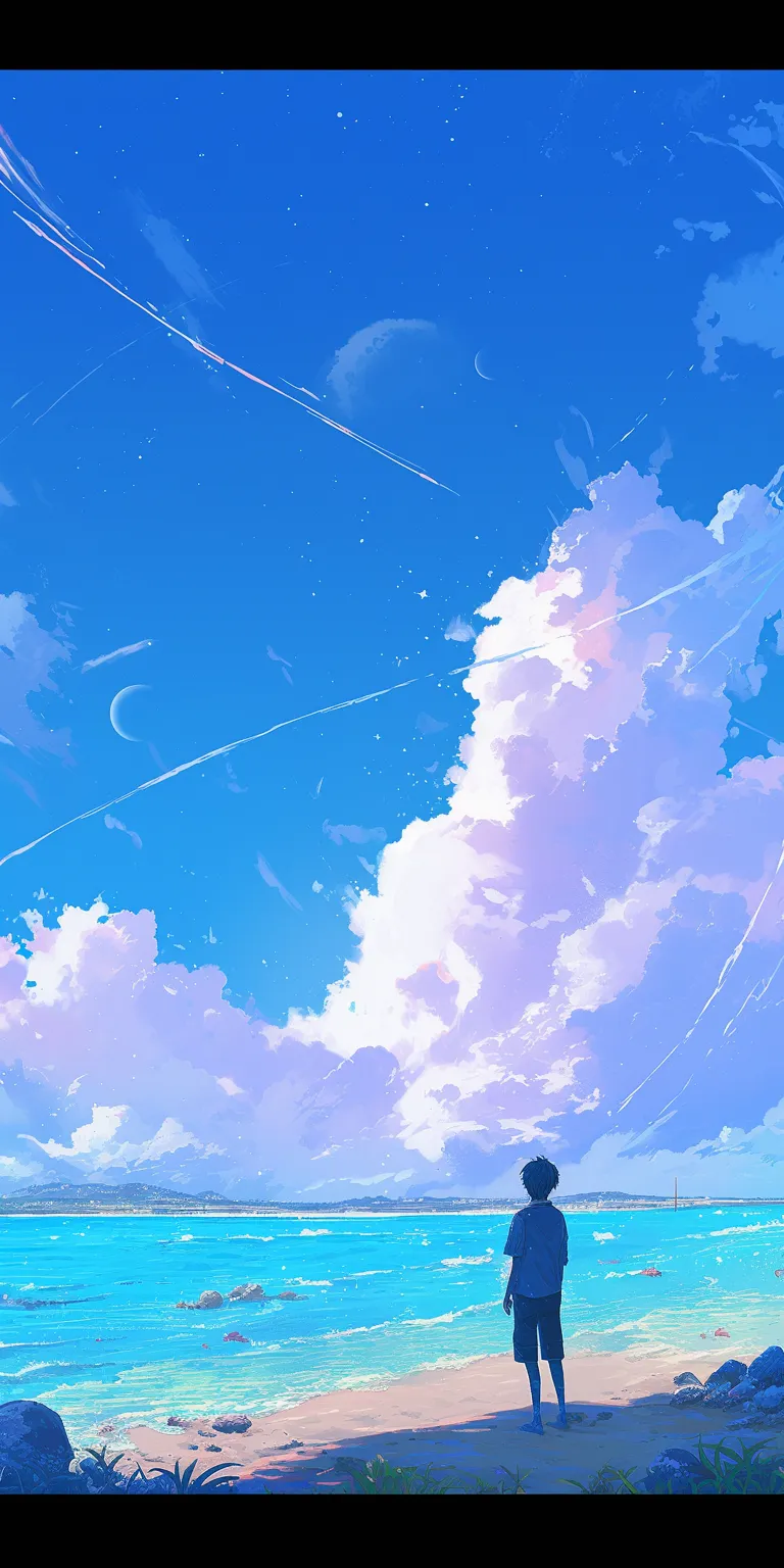cool anime wallpaper sky, backgrounds, 2560x1440, 3440x1440, ciel