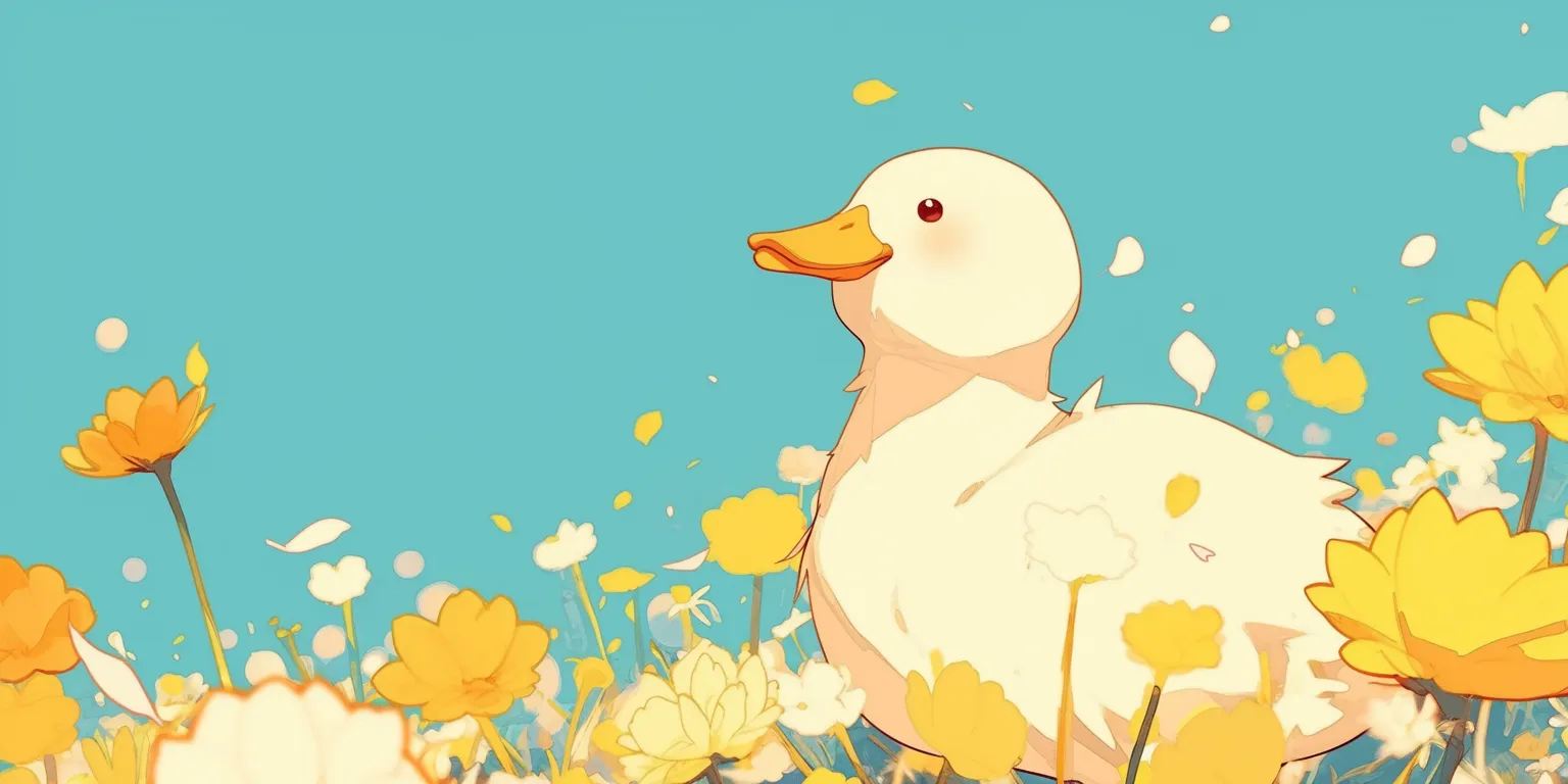 cute duck wallpaper duck, natsume, yuujinchou, animation, mushishi