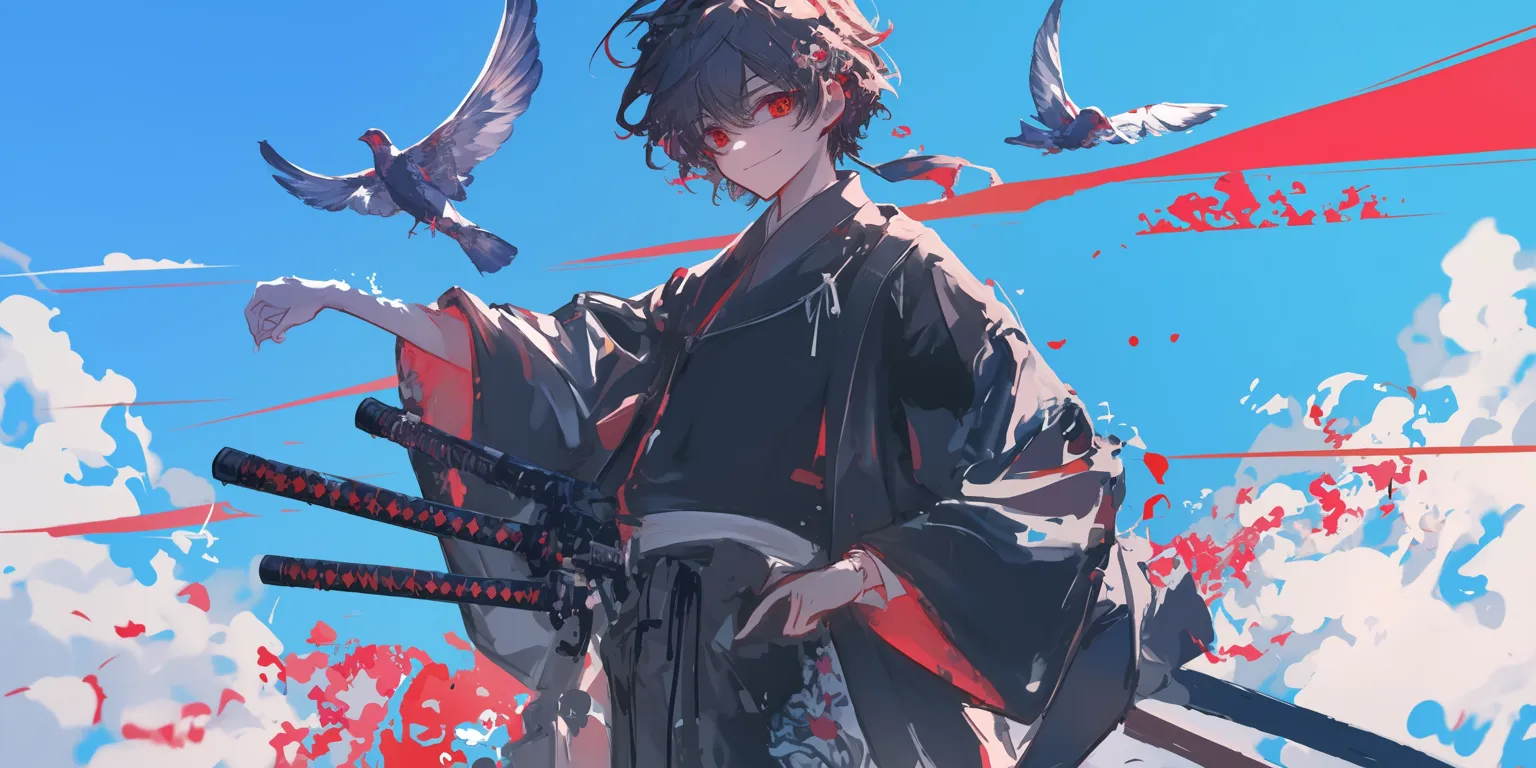 japanese anime wallpaper samurai, kurosaki, tenki, yaiba, kenshin