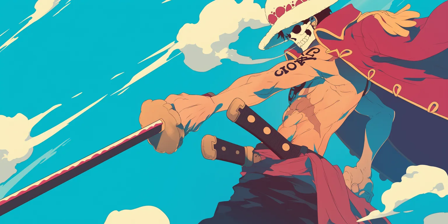 one piece minimalist wallpaper mononoke, whitebeard, wano, luffy, samurai