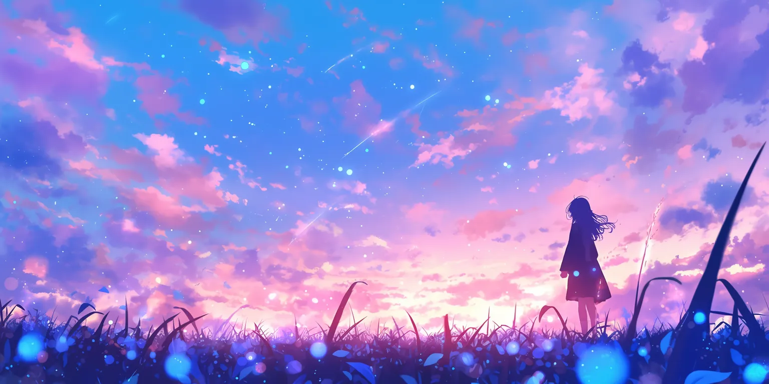 purple anime wallpaper ciel, noragami, sky, background, mushishi