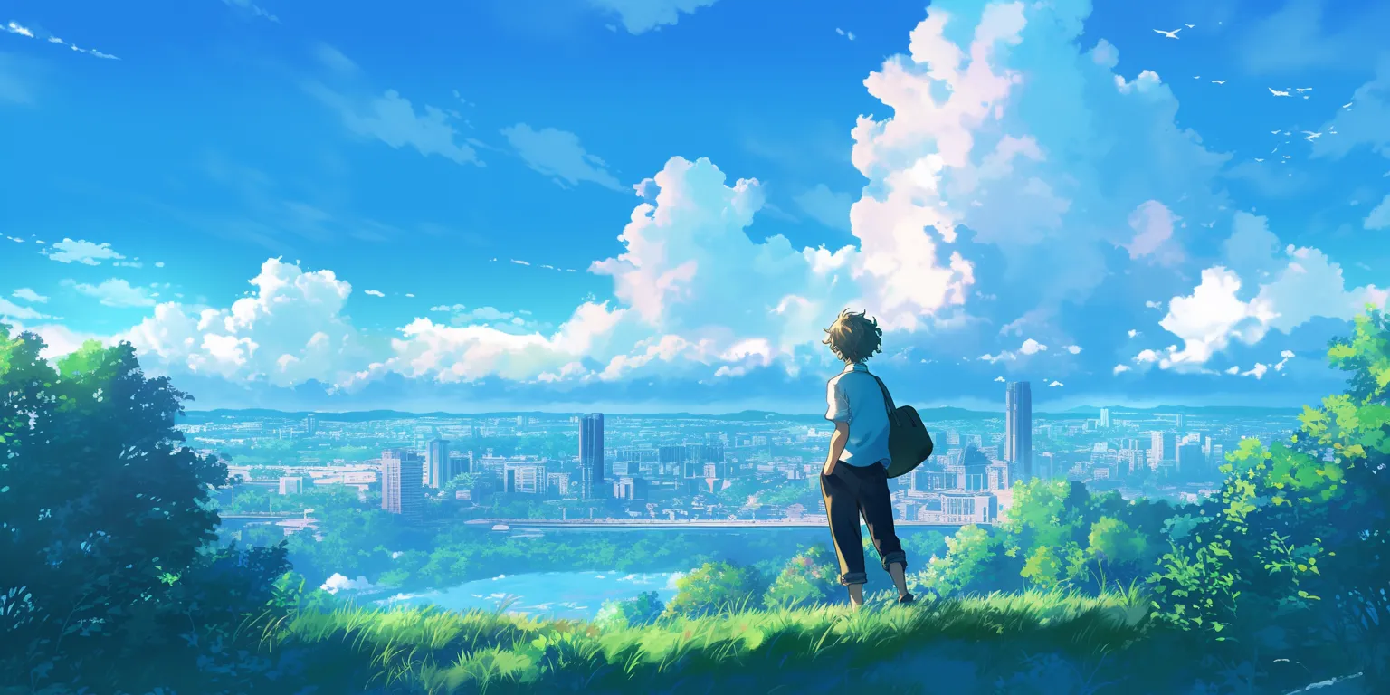 anime backgrounds iphone ghibli, lofi, sky, flcl, yuujinchou