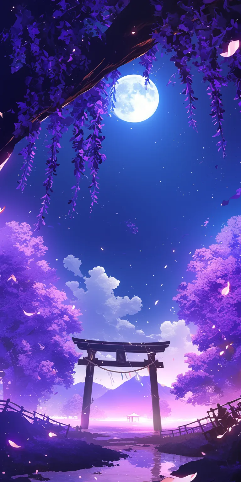 purple anime background kamisama, evergarden, sakura, background, backgrounds